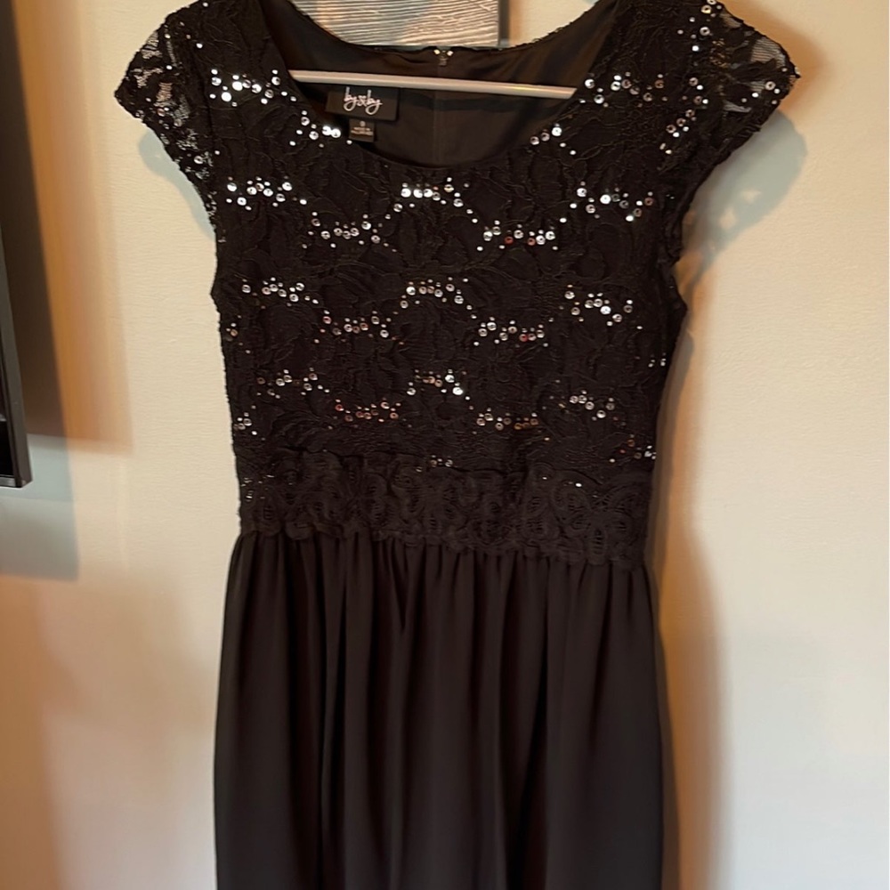 Black with Sequins Homecoming Dress